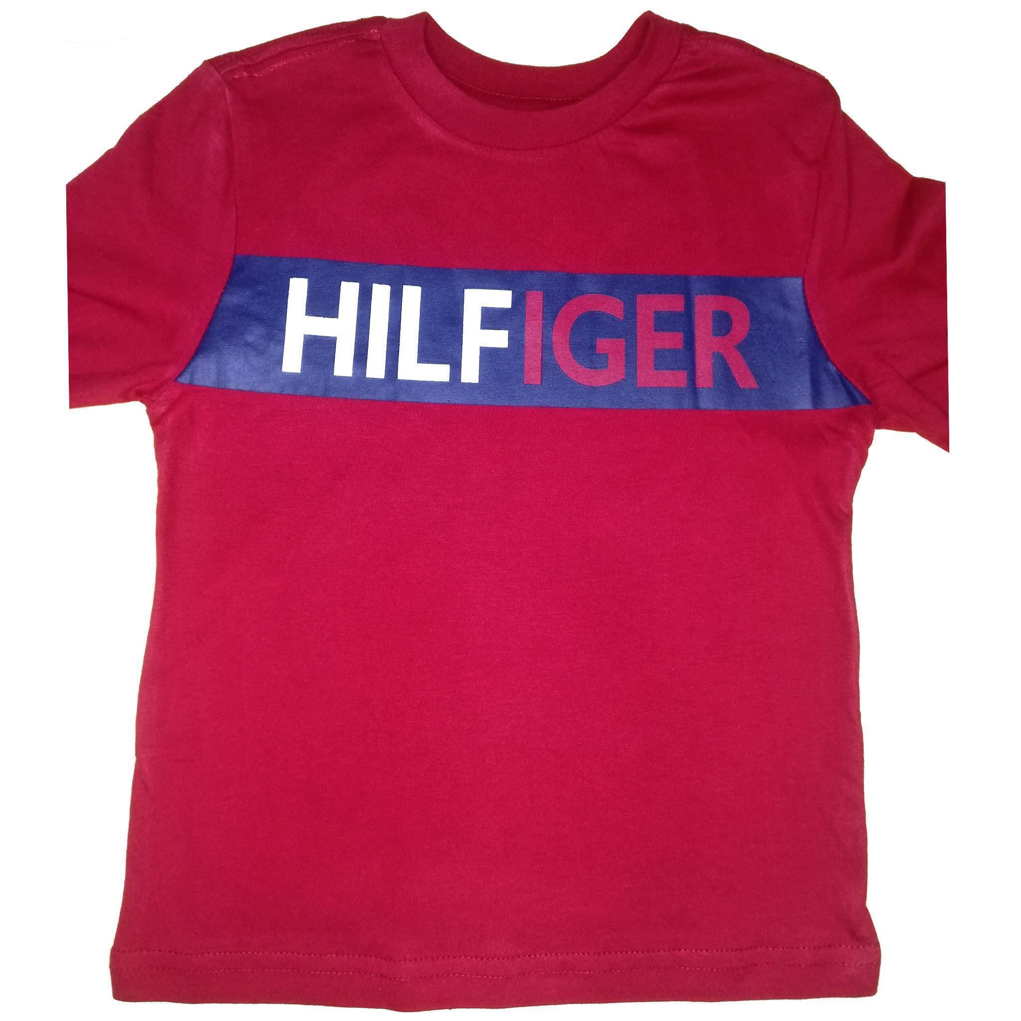 Tommy Hilfiger Round Neck  Cotton T-Shirt - Red