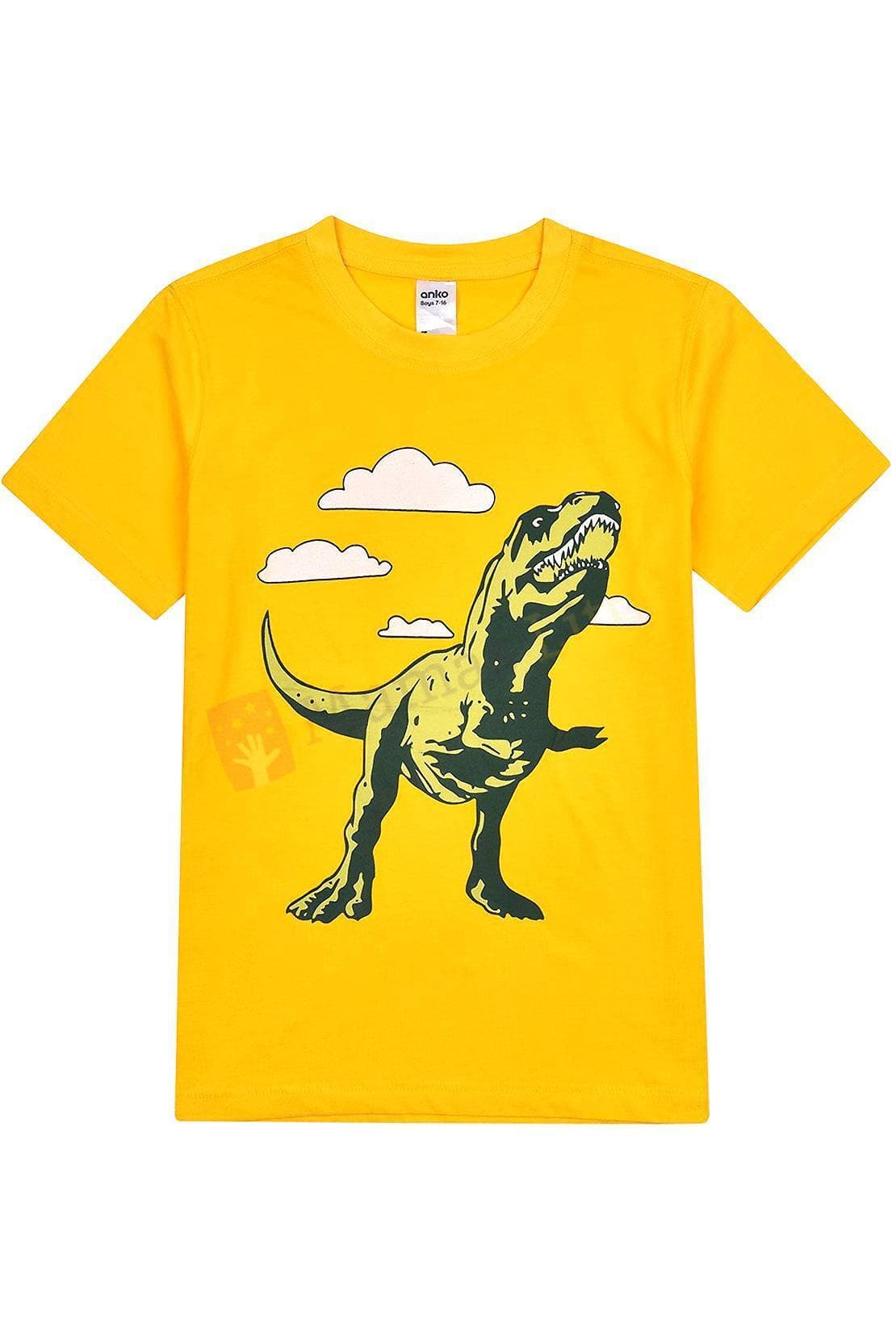 Anko Round Cotton T-Shirt  Neck - Bright Yellow