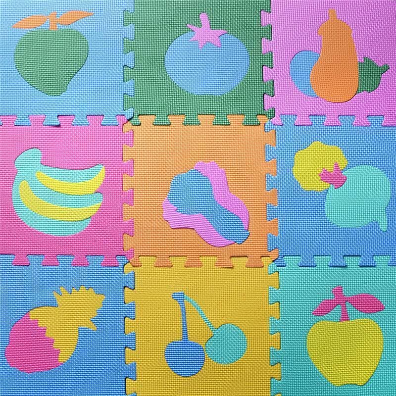Eva Puzzle Mats Fruits 10 Pieces