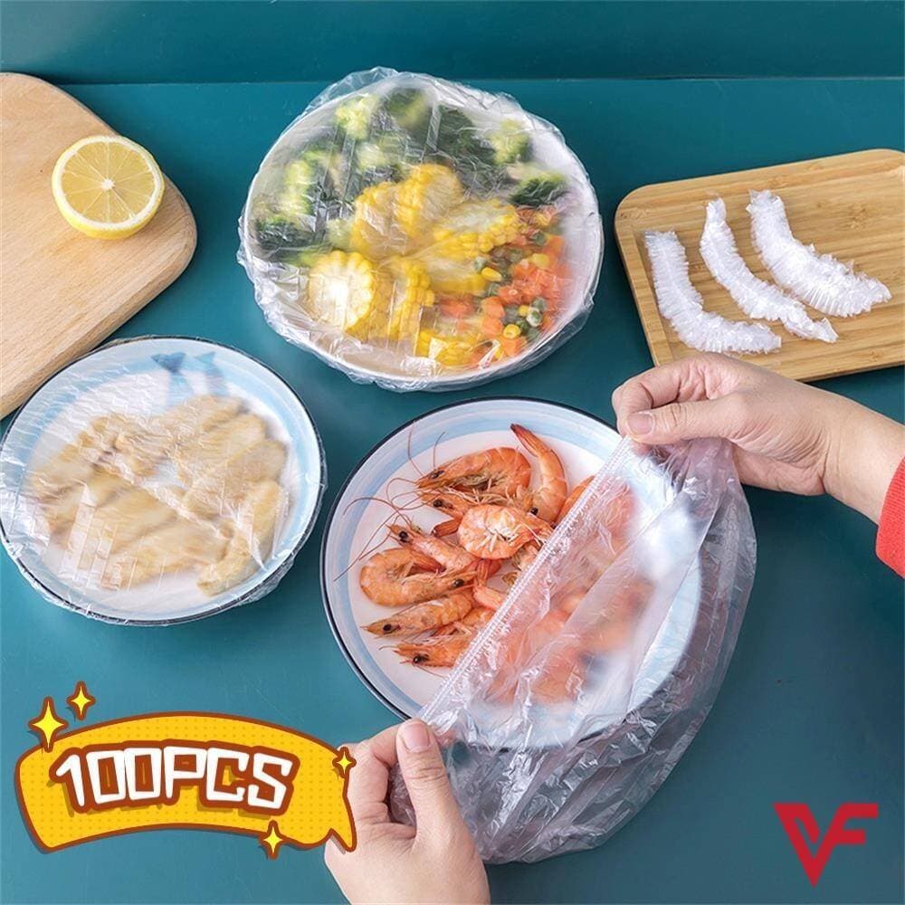 Disposable Cling Film Cover Elastic Food Cover - 100 PCS