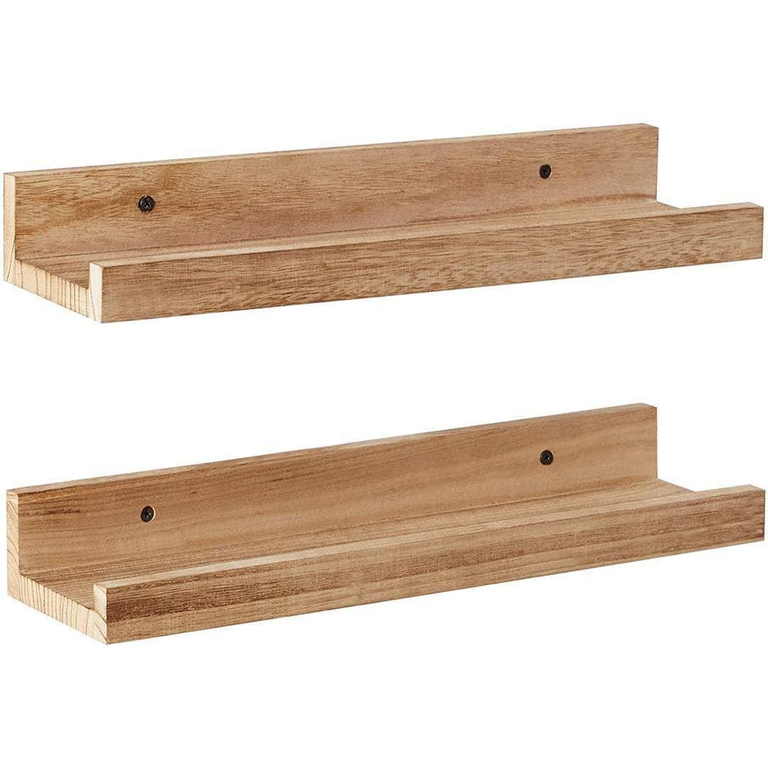 Adorable Wall Mounted Wooden Floating Shelves