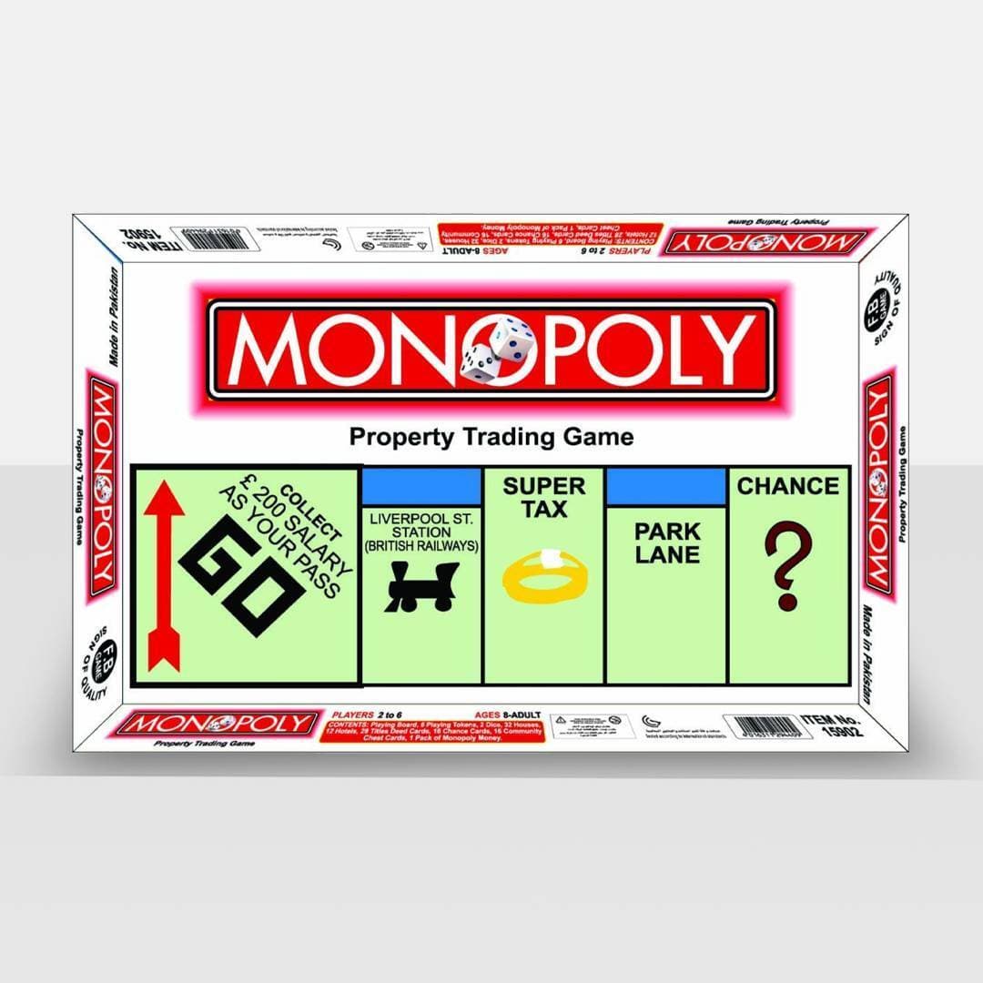 Monopoly Board Game-Property Trading Game-Made in Pakistan-FB Gamez