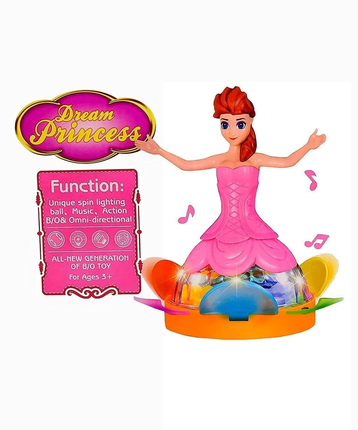 Kids Toys Dolls Dream Princess Led Flashing Light Doll