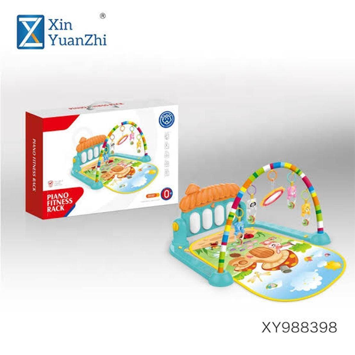 3 In 1 Newborn Baby Play Gym Piano Fitness Rack Mat