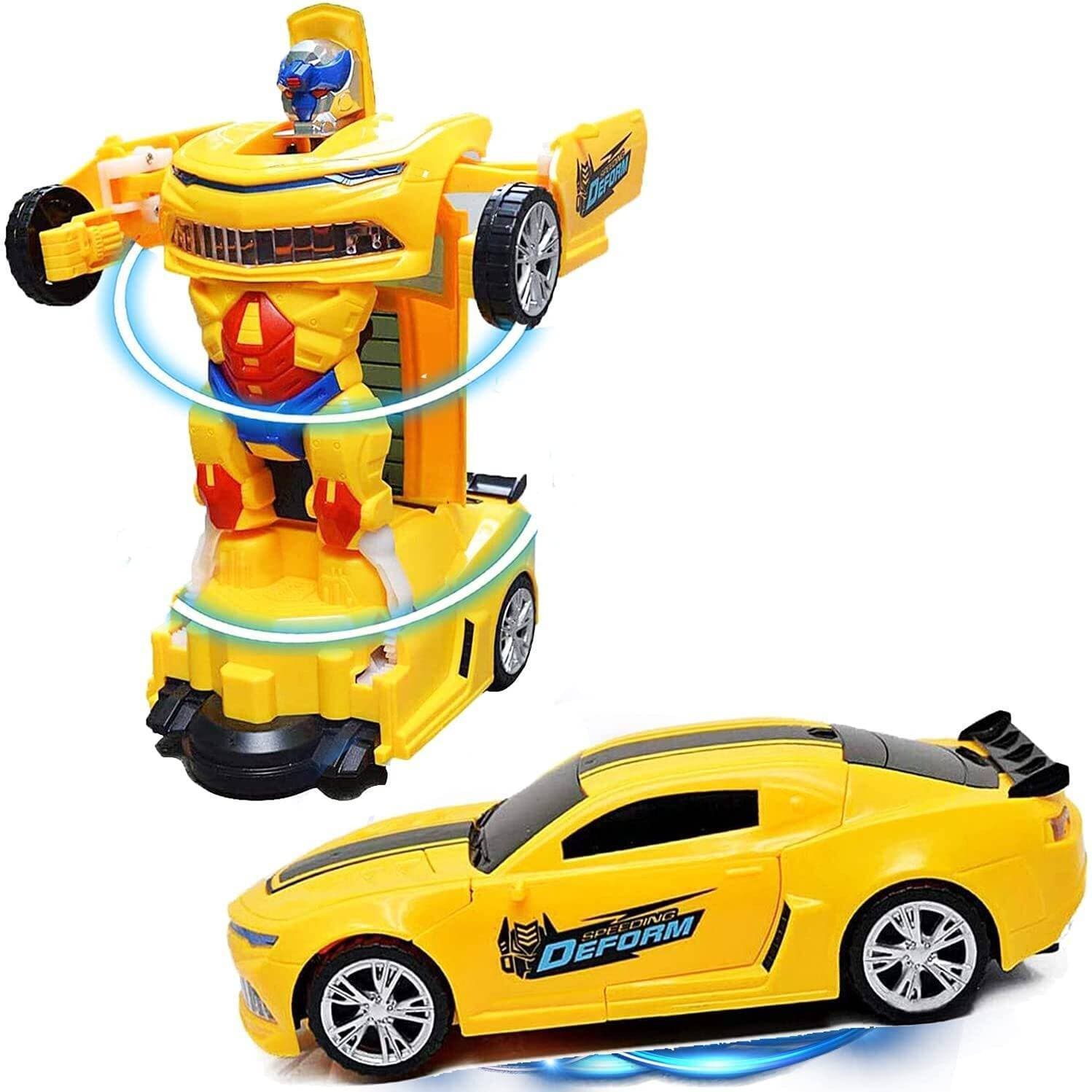 Beautiful 3D Lights Deformation Car For Kids