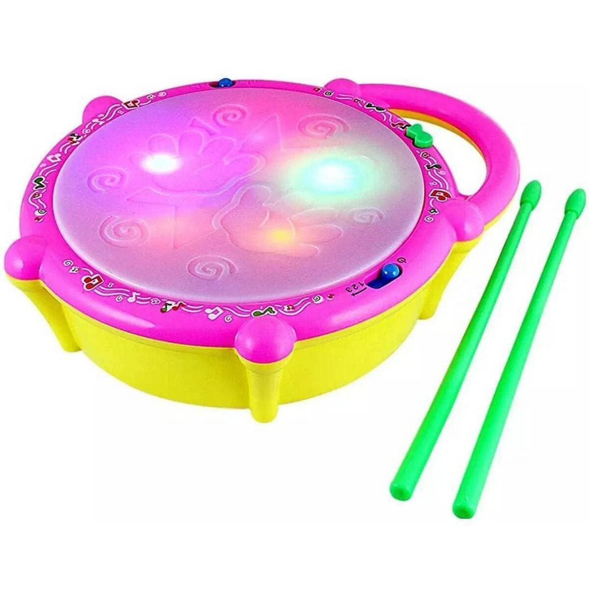 Flash Drum Toy For Kids - Musical & Lighting
