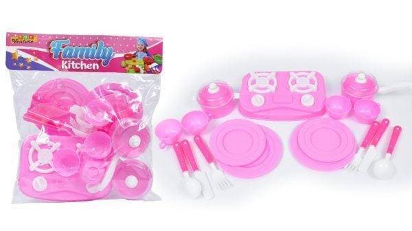Quality Kitchen Set For Girls Kids Kitchen Crockery Play Set