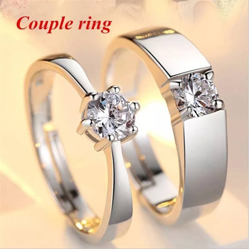 Gravel Night Glowing Stone Ring for Couple - Pack of 2