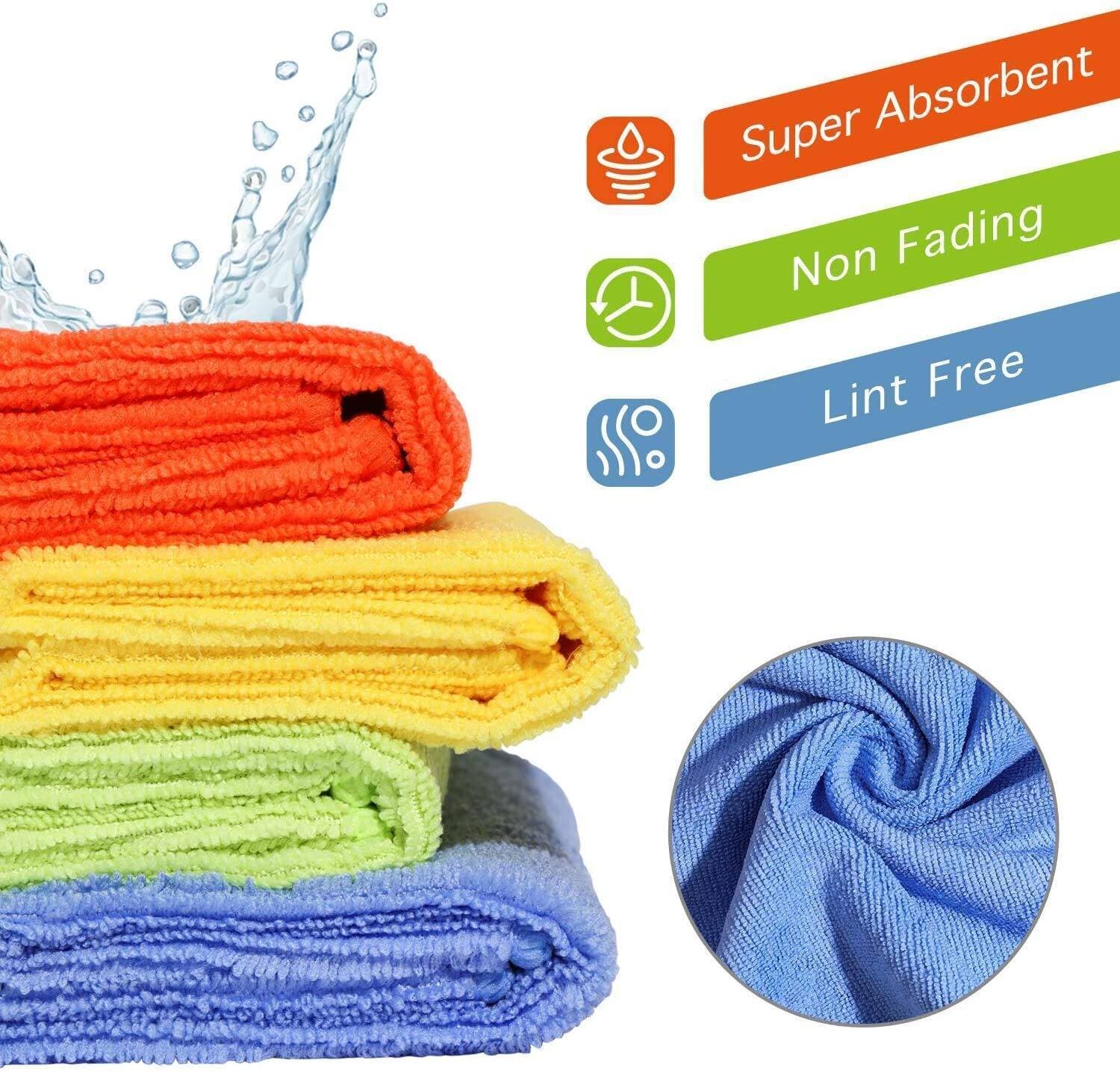 24 PCS Kitchen Shelves Dusters Cleaning Towel