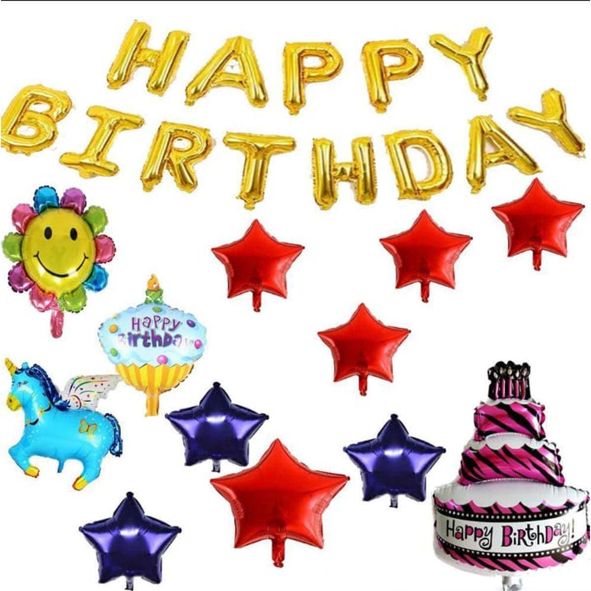 Happy Birthday Foil Balloon Set'S