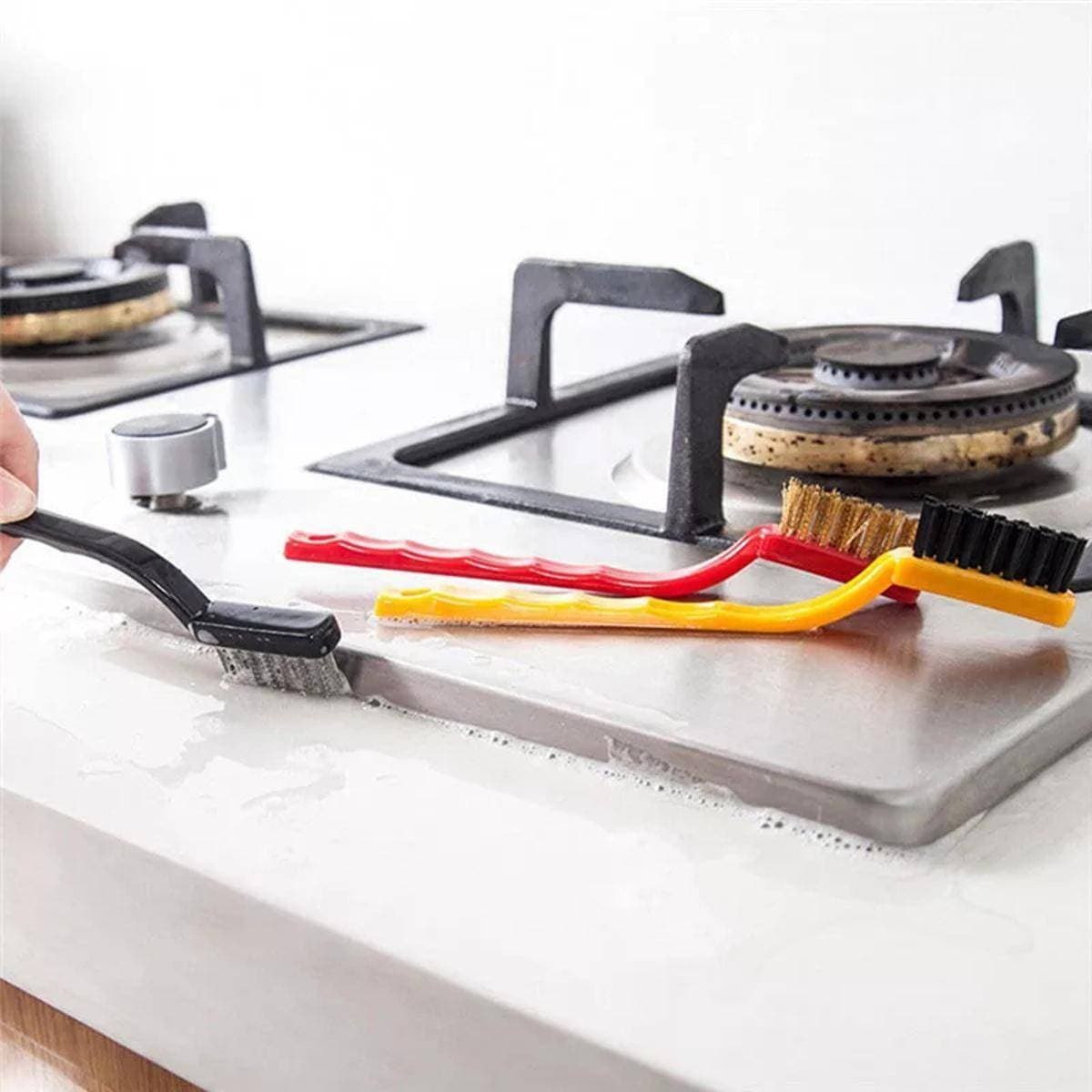 3 Pcs Wire Brush Set Includes Steel