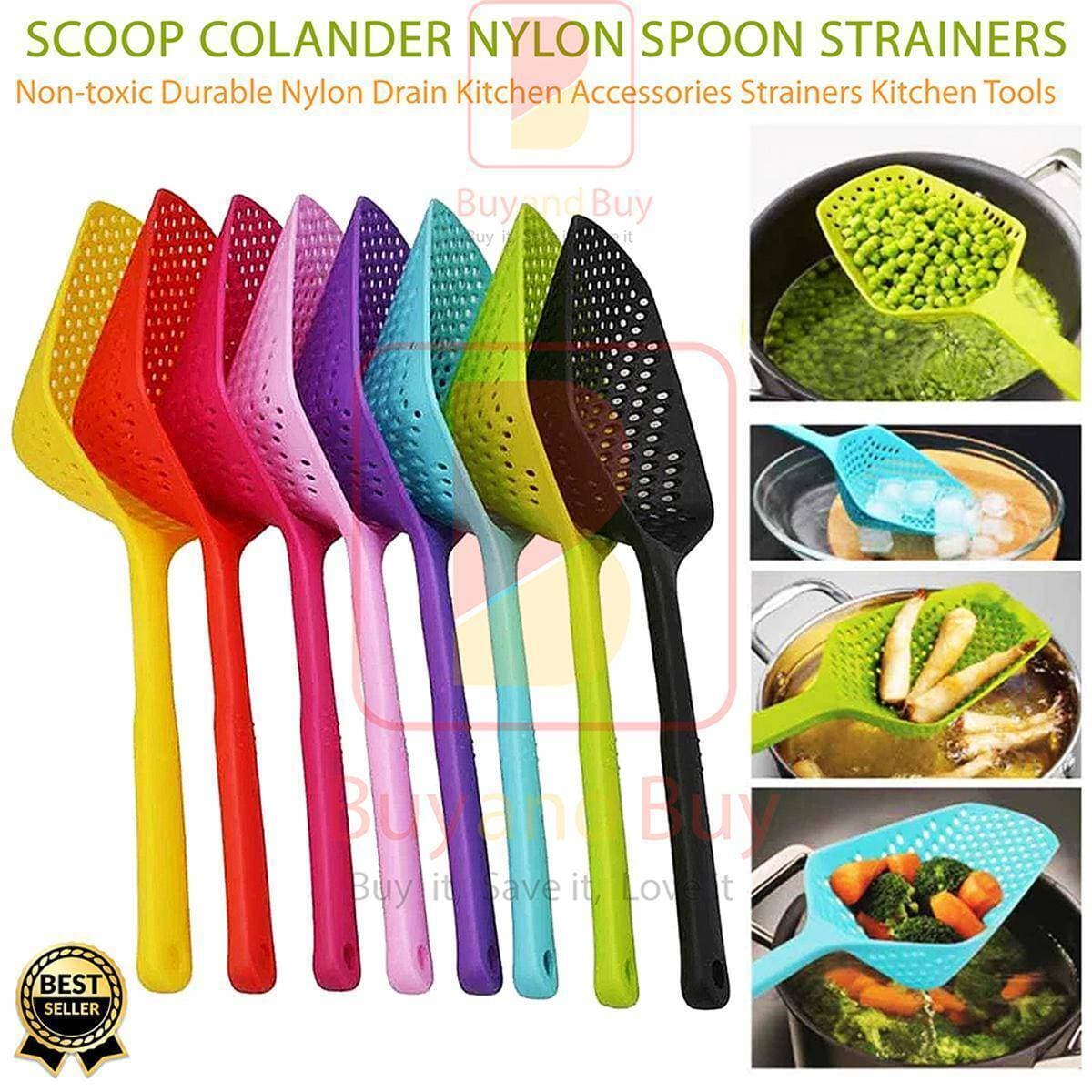 Scoop Colander Strainer Spoon Scoop Colander Nylon Spoon