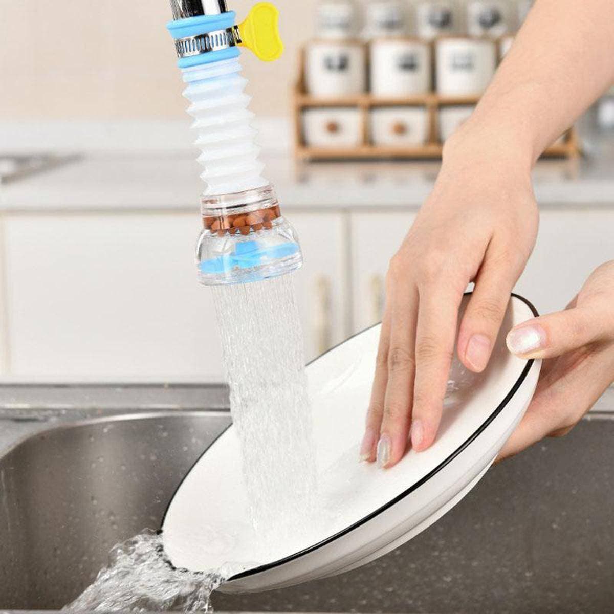 Fan Faucet With Clip 360 Adjustable Flexible Kitchen Faucet Tap Water Filter
