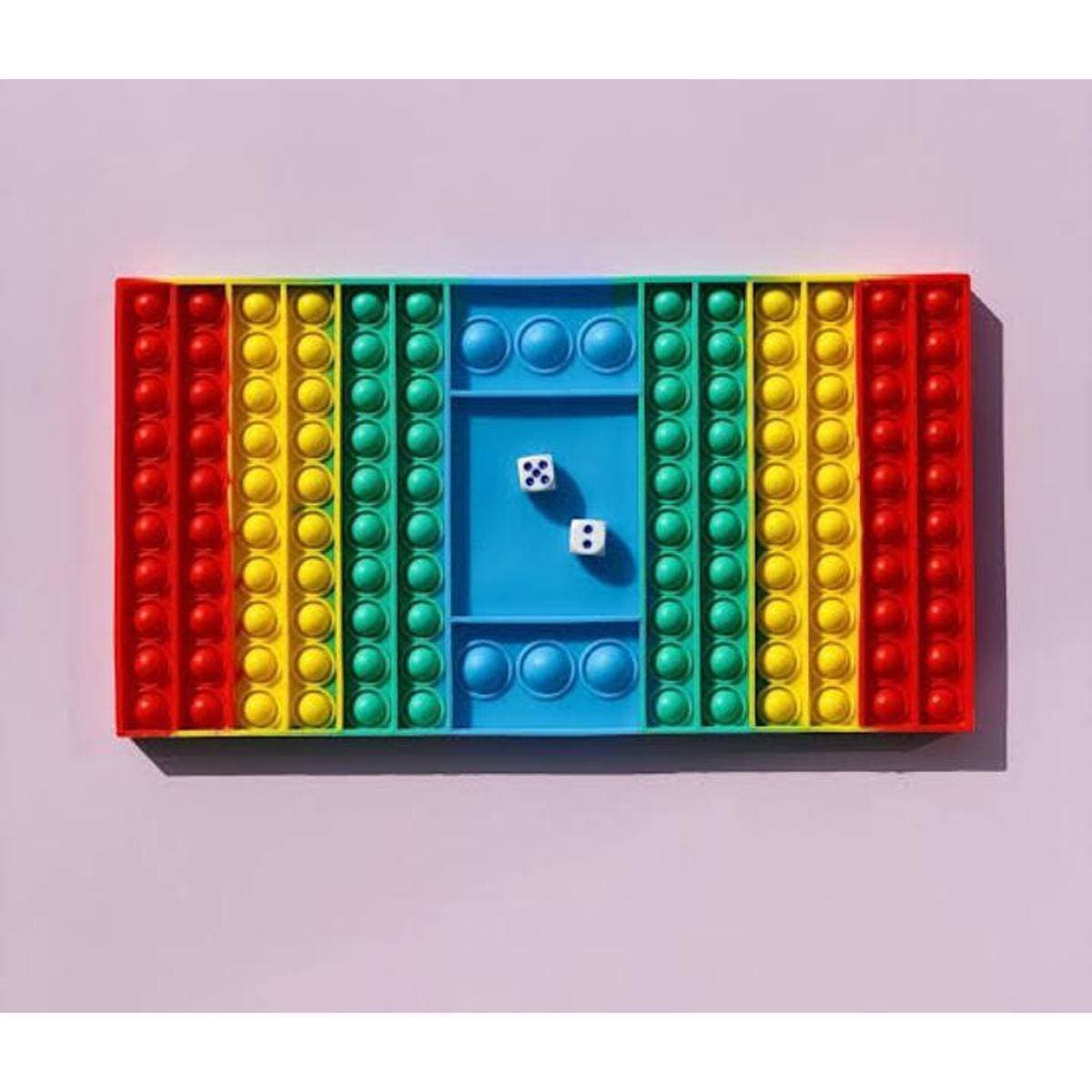 Silicone Ludo Pop It Toy Bubble Squeeze Sensory Fidget Toy