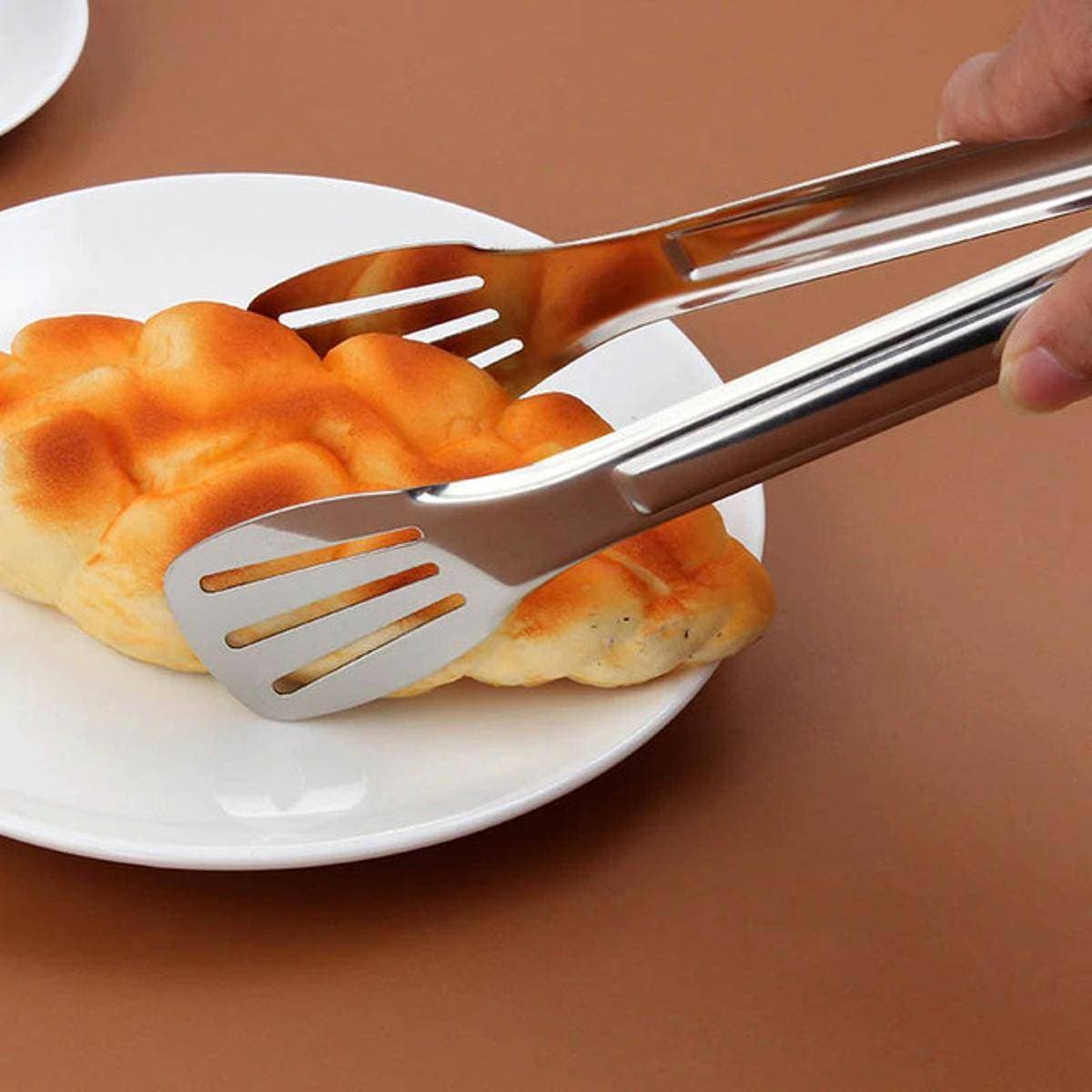 Kitchen Tongs Stainless Steel Food Serving Tong Frying Spoon Kitchen Utensils