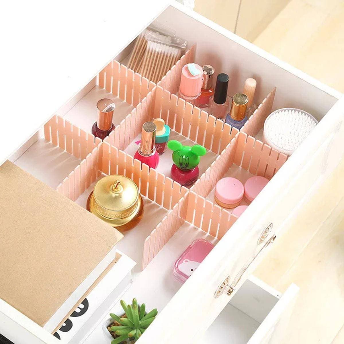 4 Pcs/Set Drawer Wardrobe Clapboard Partition Diy Grid