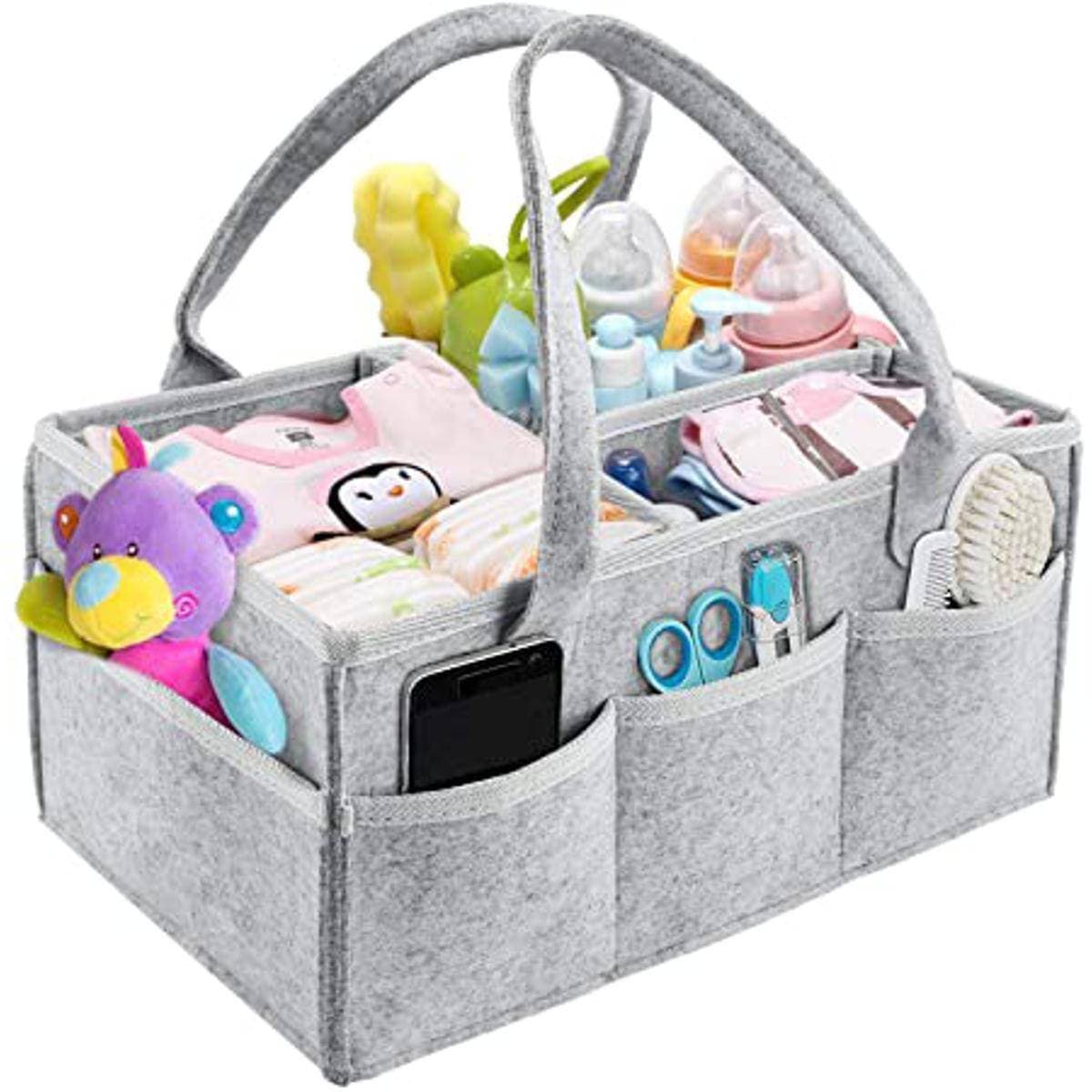 Baby Diaper Caddy Organizer Portable Storage Basket