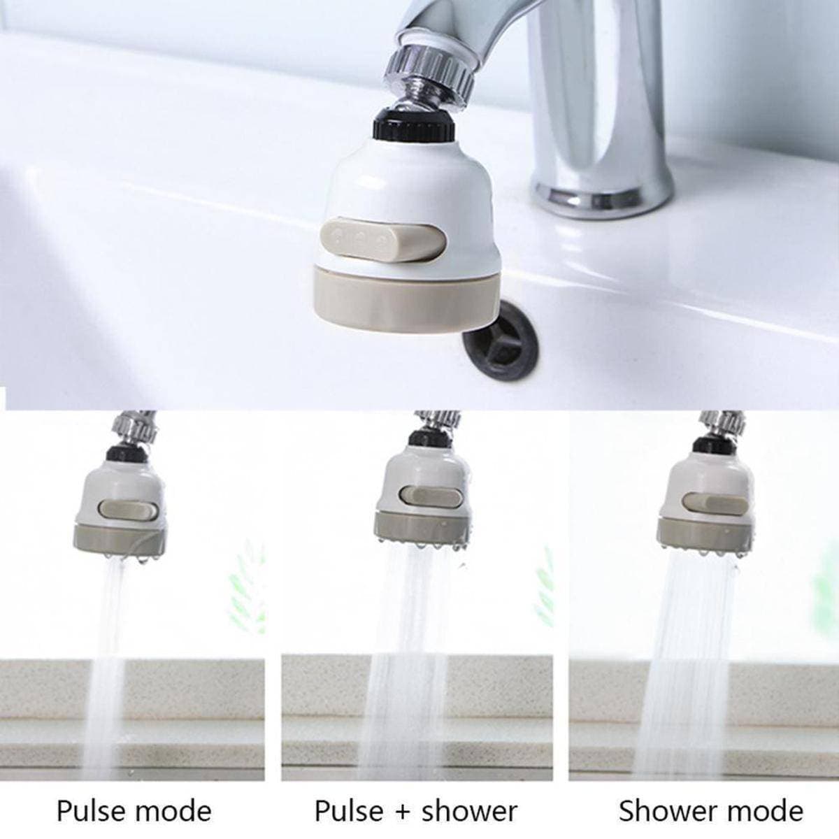 Kitchen Faucet Sprayer 360 Degree Rotary Faucet Aerator Anti Splash Water Saving Shower