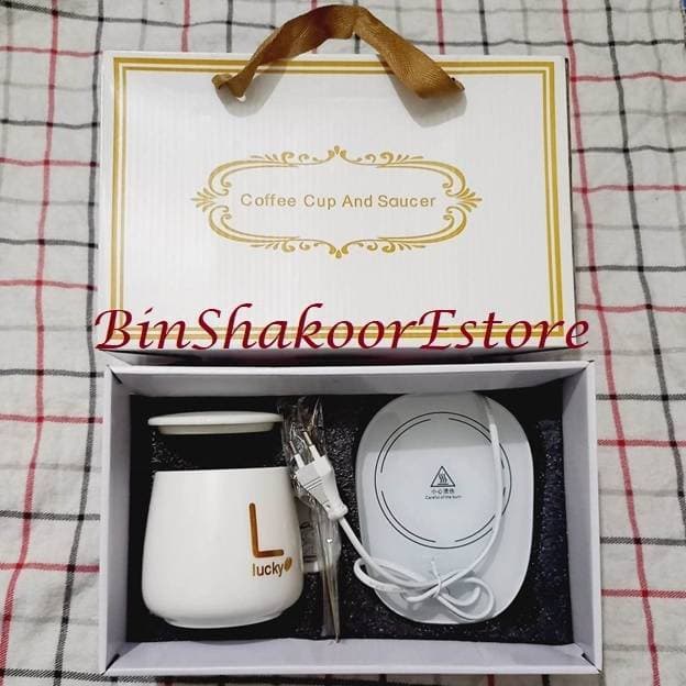 Electric Warmer with Elegant Ceramic Mug