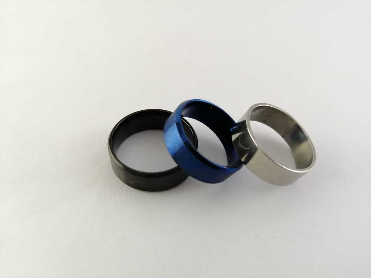 Steel Trendy Rings Pack of 3