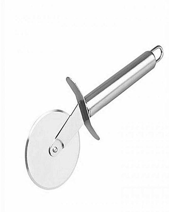 Silver Stainless Steel Pie Pizza Server & Cutter Wheel - Pack Of 2