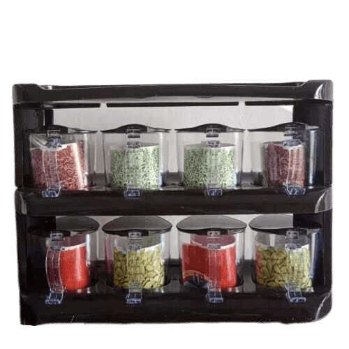 8 In 1 Mighty Crown Spices Storage Organizer Masala Rack