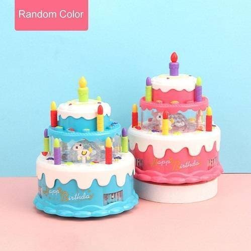 Electric Birthday Cake Music Educational Toys for Kids