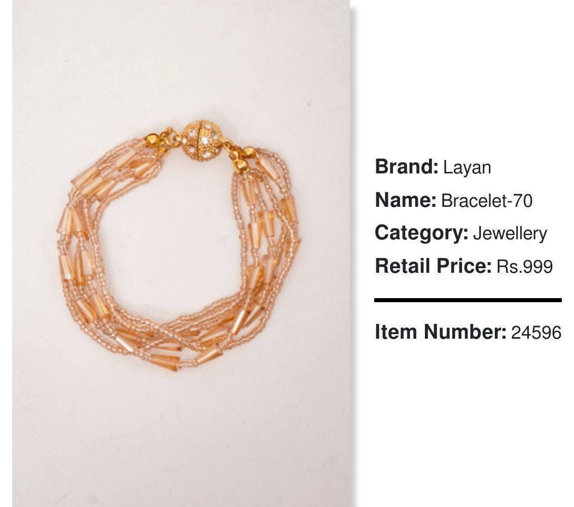 Layan Golden Chain & Link Bracelet For Women - (LXZ412)