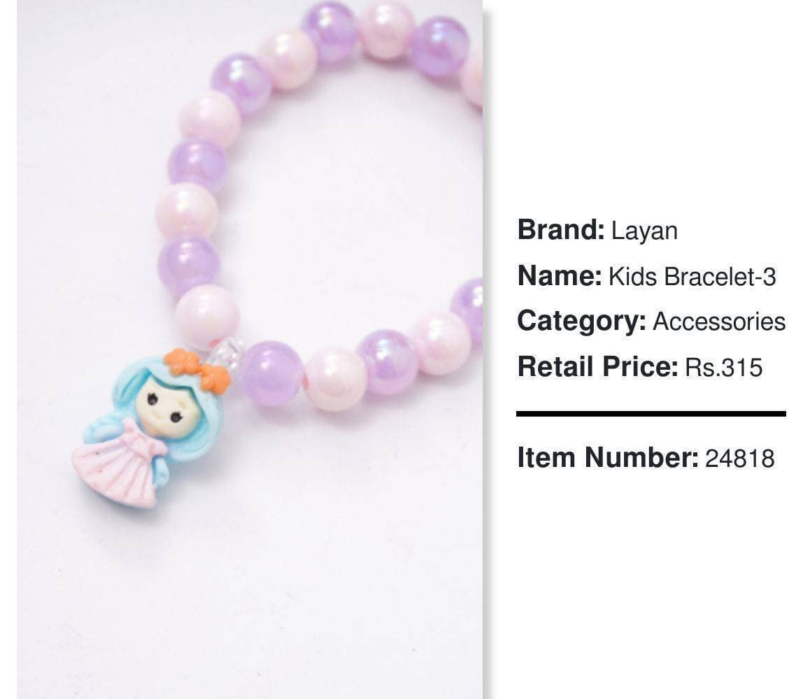 Elastic Bracelet-3 For Children'S - Pack Of 2 - (LXZ500)