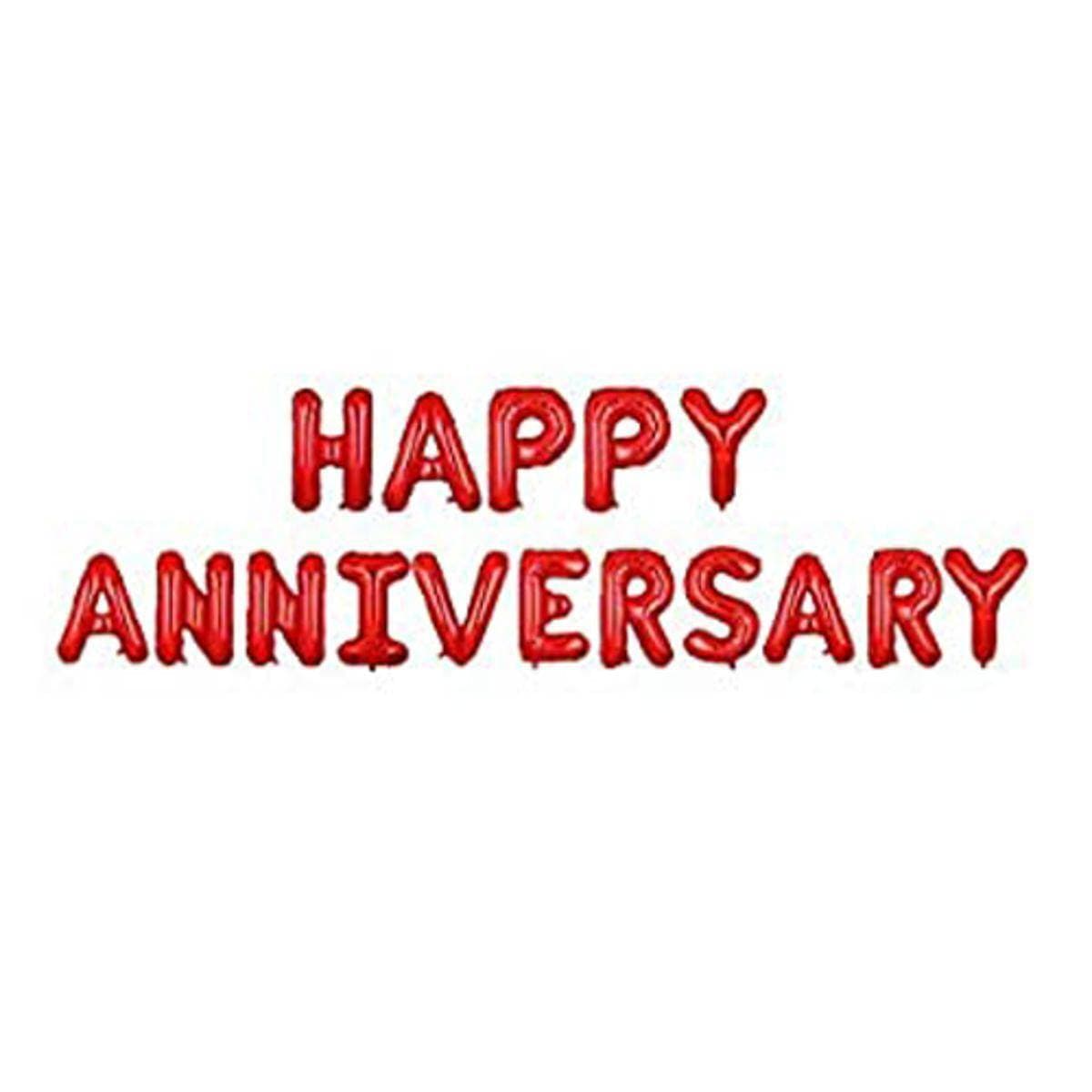 Foil Balloons Anniversary 16 Size Set