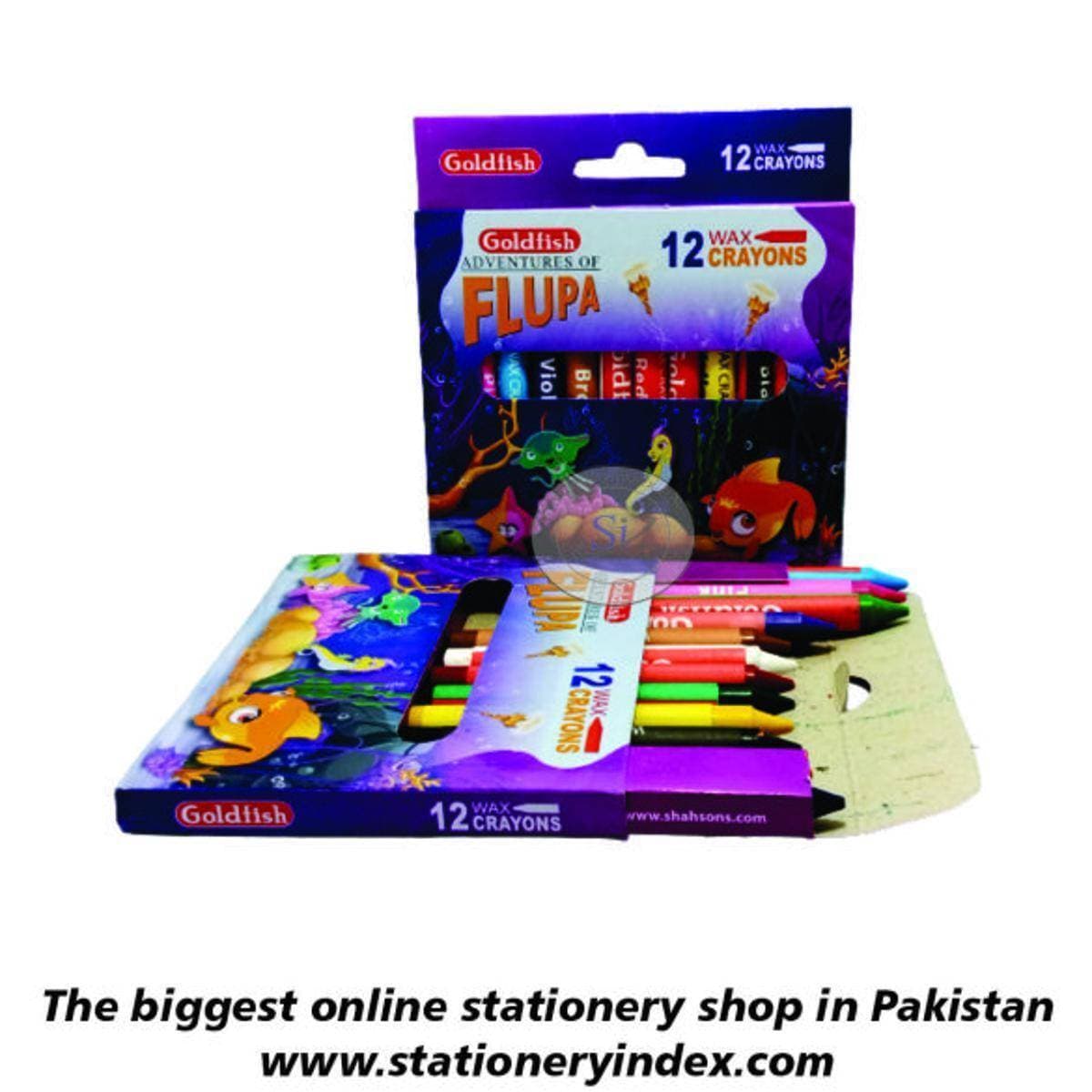 Gold Fish Small Size Crayons Color Set