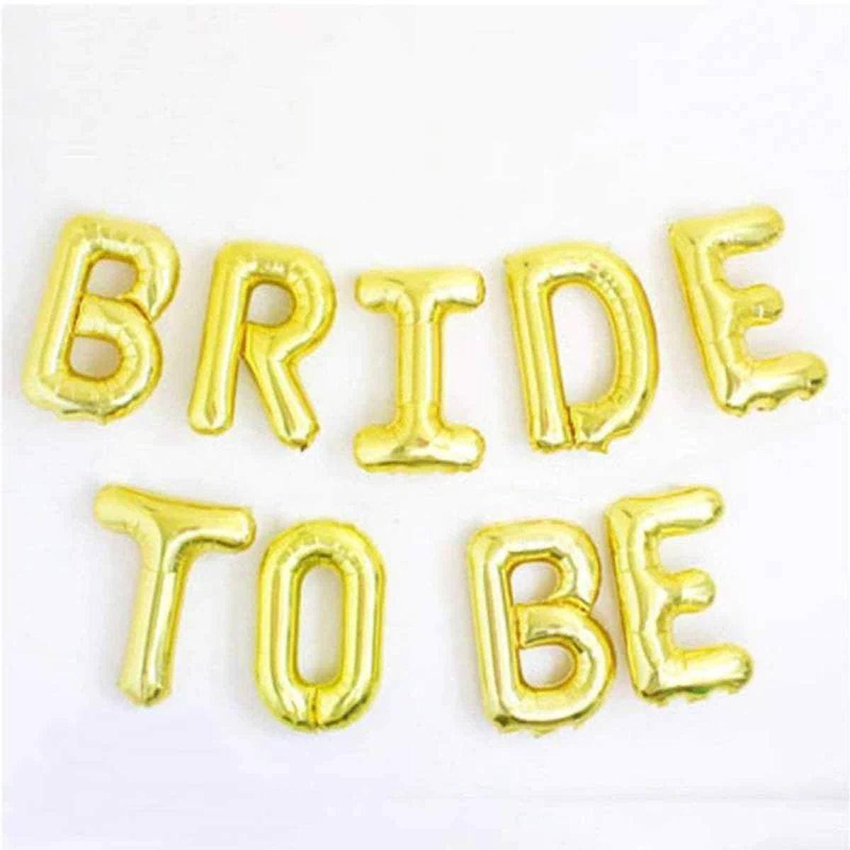 Foil Balloon Set Bride To Be 16 Word Size
