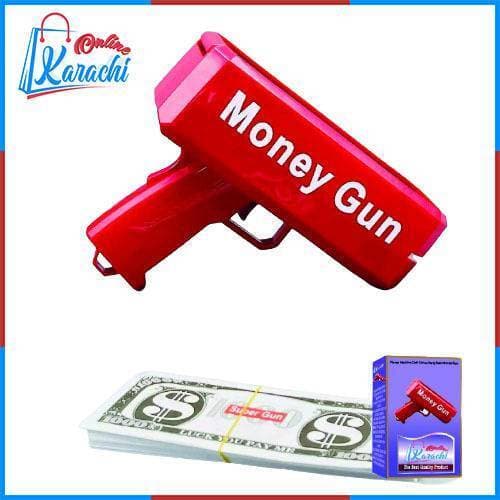 Money Machine Cash Canon Party Rain Money Gun With 100 Pcs