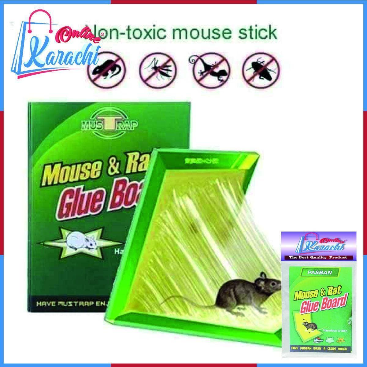 Mouse Rat Glue Catch Trap Reusable Expert Solution