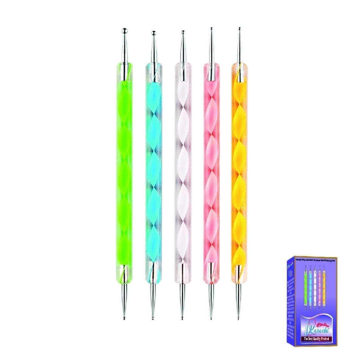 5Pcs Nail Art Dual End Dotting Pen