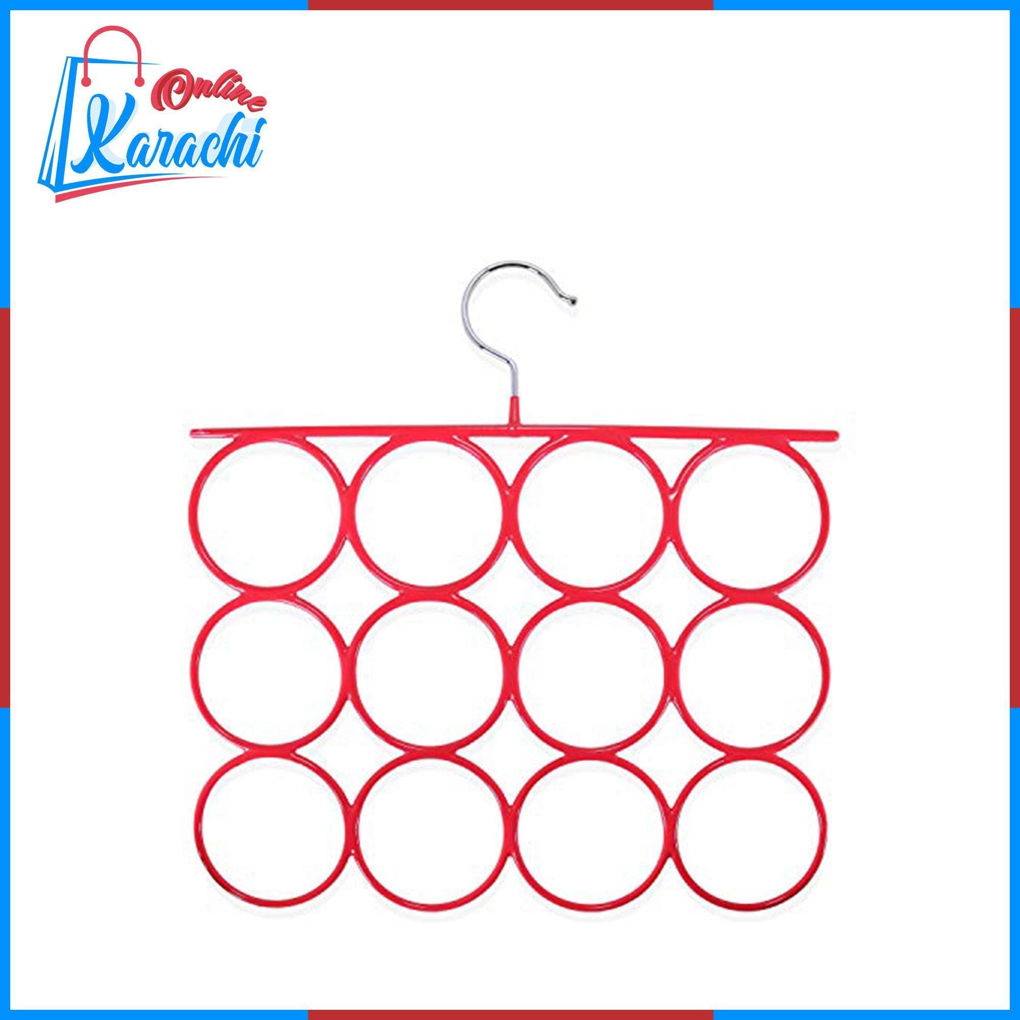 15 Ring Hole Hanger Plastic Hanging Storage Organizer