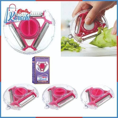 3 In 1 Rotary Peeler Grater For Fruit Vegetable Potato Cutter