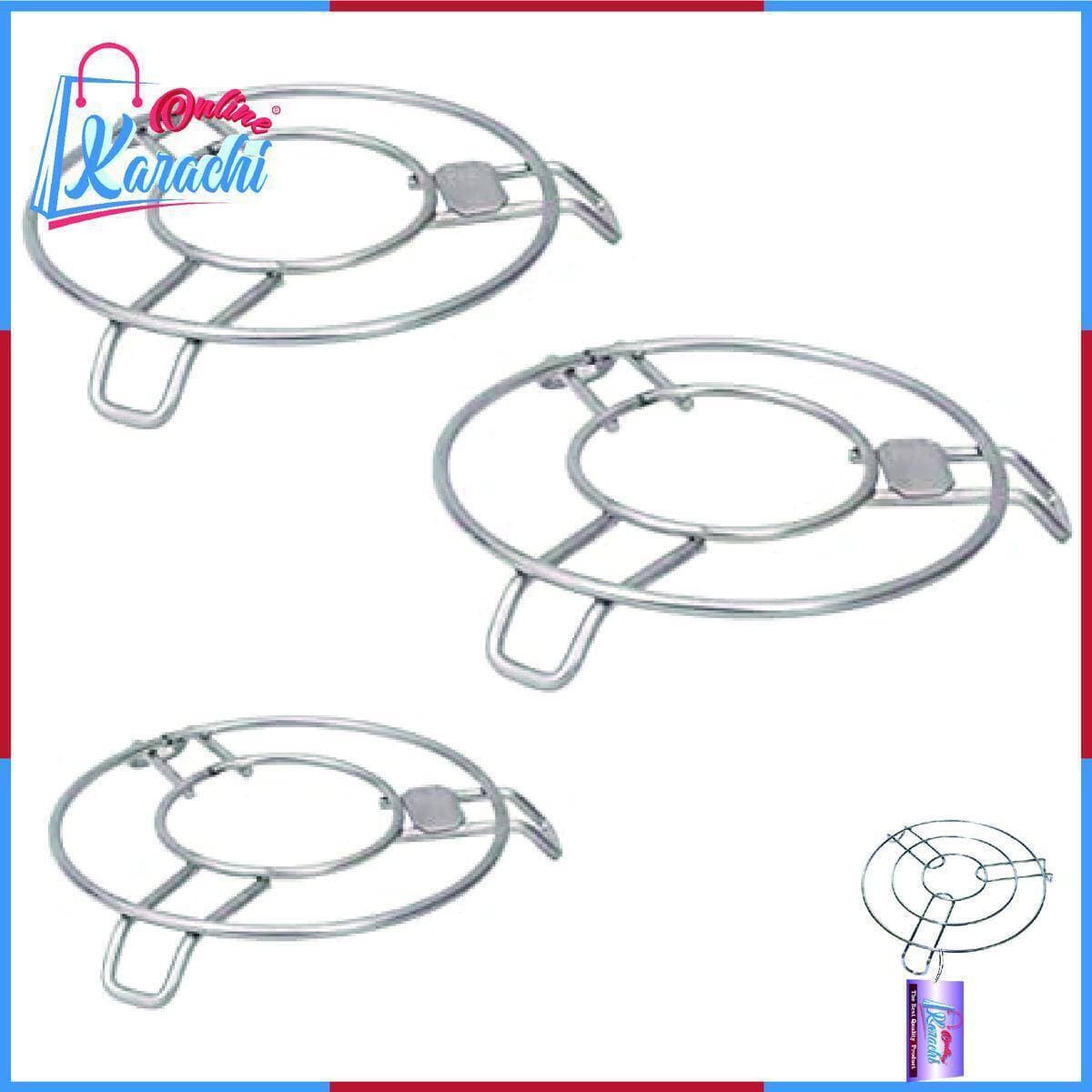 1 Pc Stainless Steel Table Top Universal Round Heat Resistant