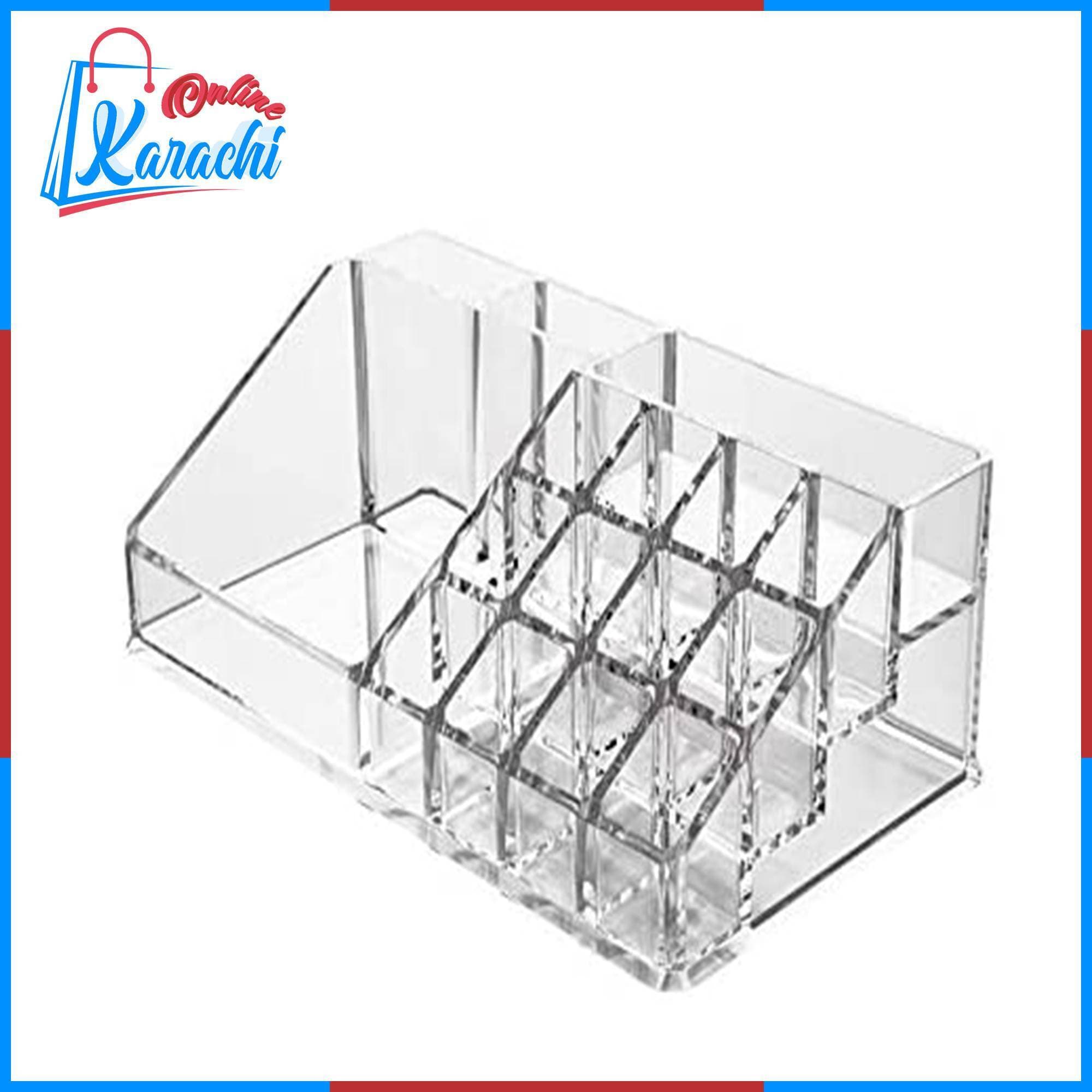 16 Compartments Acrylic Makeup Organizer Stand