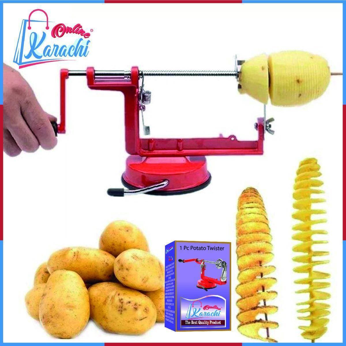 1 Pc Potato Twister Potato Slicer Stainless Steel