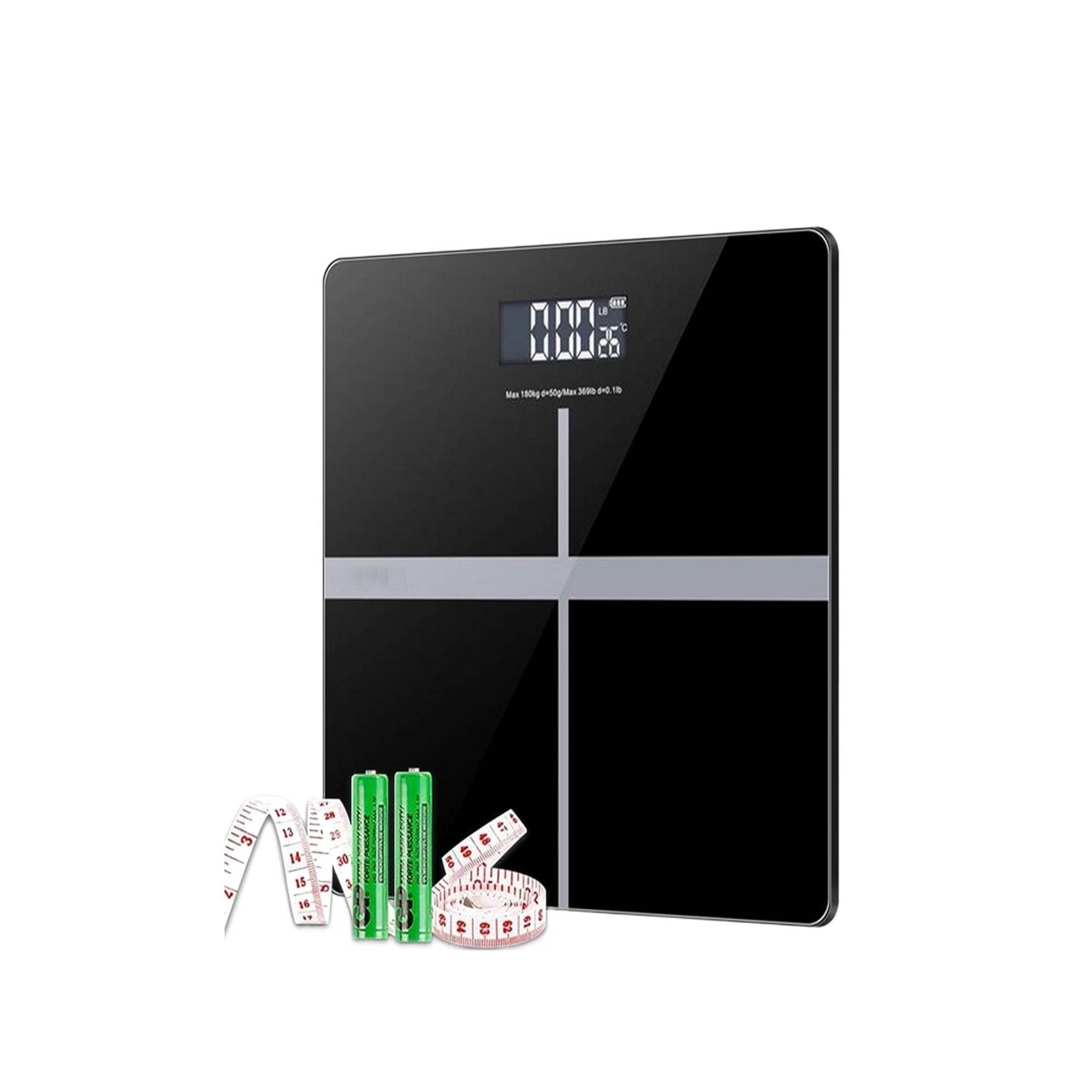 Tempered Glass Electronic Digital Body Weight Scale, Bathroom Scale 180 Kg