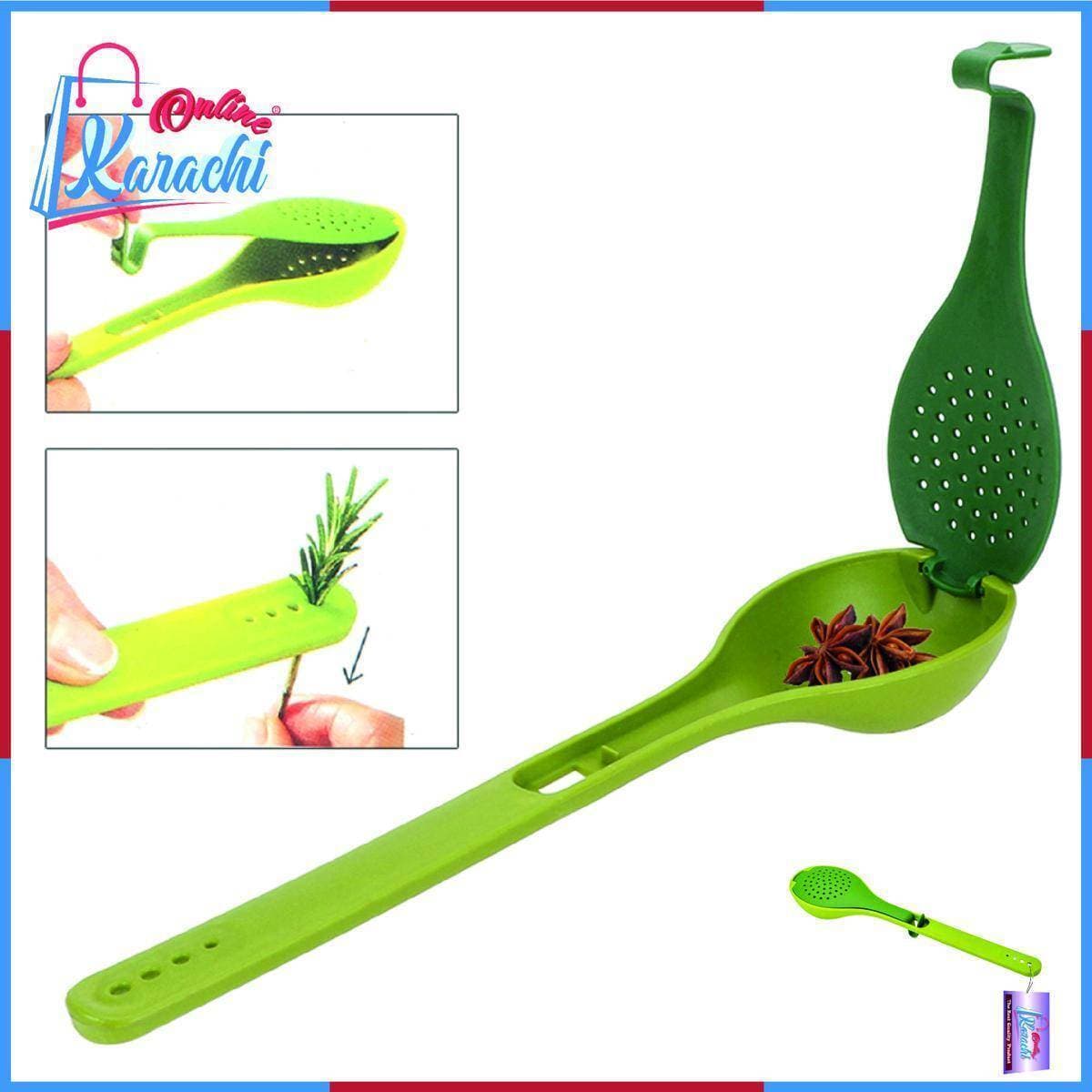 Long Handle Filter Spoon Multi-Purpose Spice Packet Soup Spoon