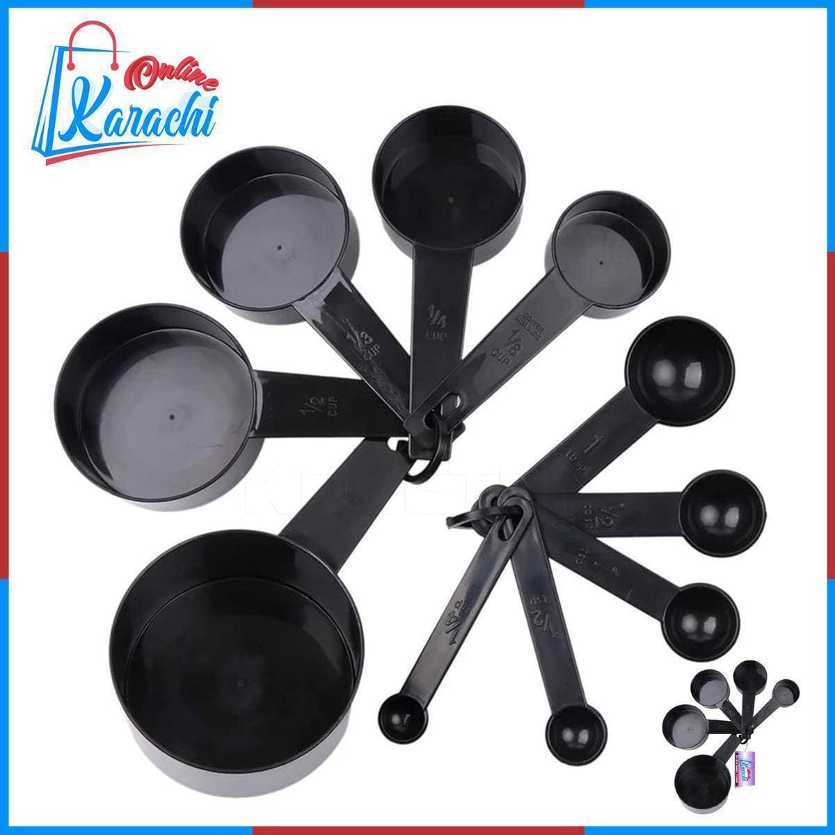 Pack Of 10 - Measuring Cups & Spoons For Kitchen
