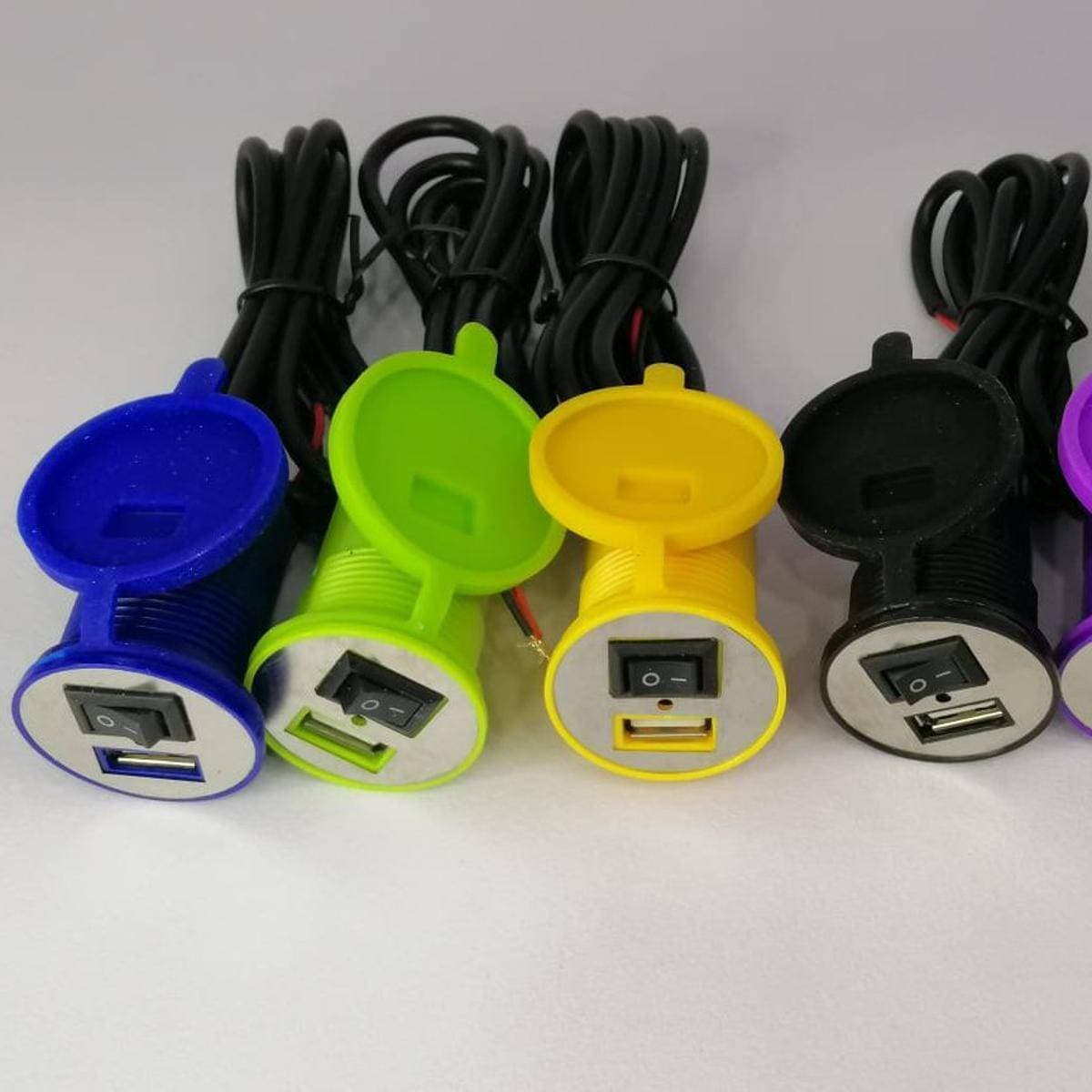 Universal Waterproof Bike Usb Mobile Charger Single Port 2.0 - Multicolour