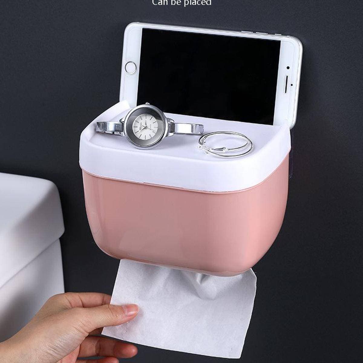 Mini Tissue Dispenser Wall-Mounted Storage Holder