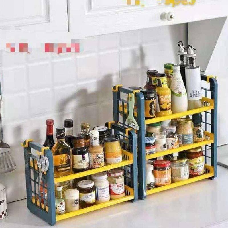 3 Layer Plastic Kitchen Shelf Spice Seasoning Rack