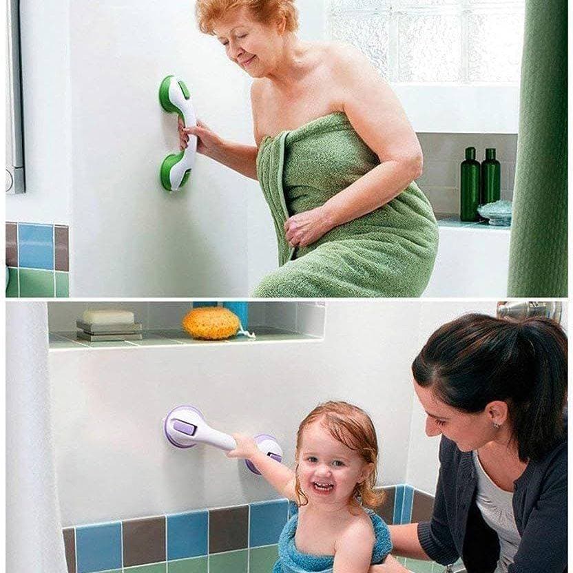 Bathroom Suction Cup Helping Handle Easy Grip Safety Shower Support
