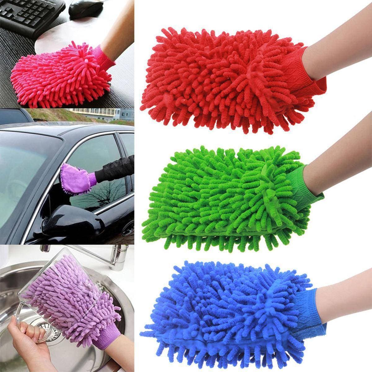 Microfiber Duster Cleaner Cloth Car Washing Glove