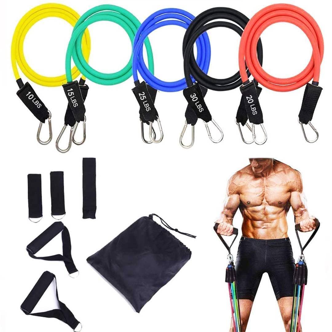 5-Piece Exercise Bands Portable Home Gym