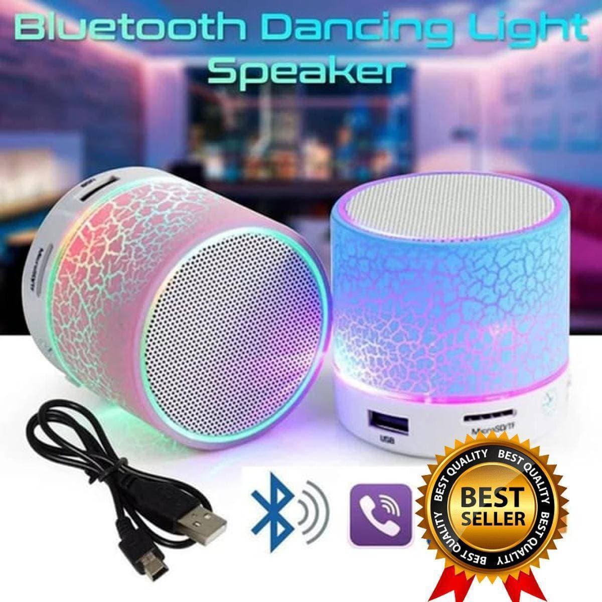 Mini Portable Bluetooth & Rechargeable Speaker With Light